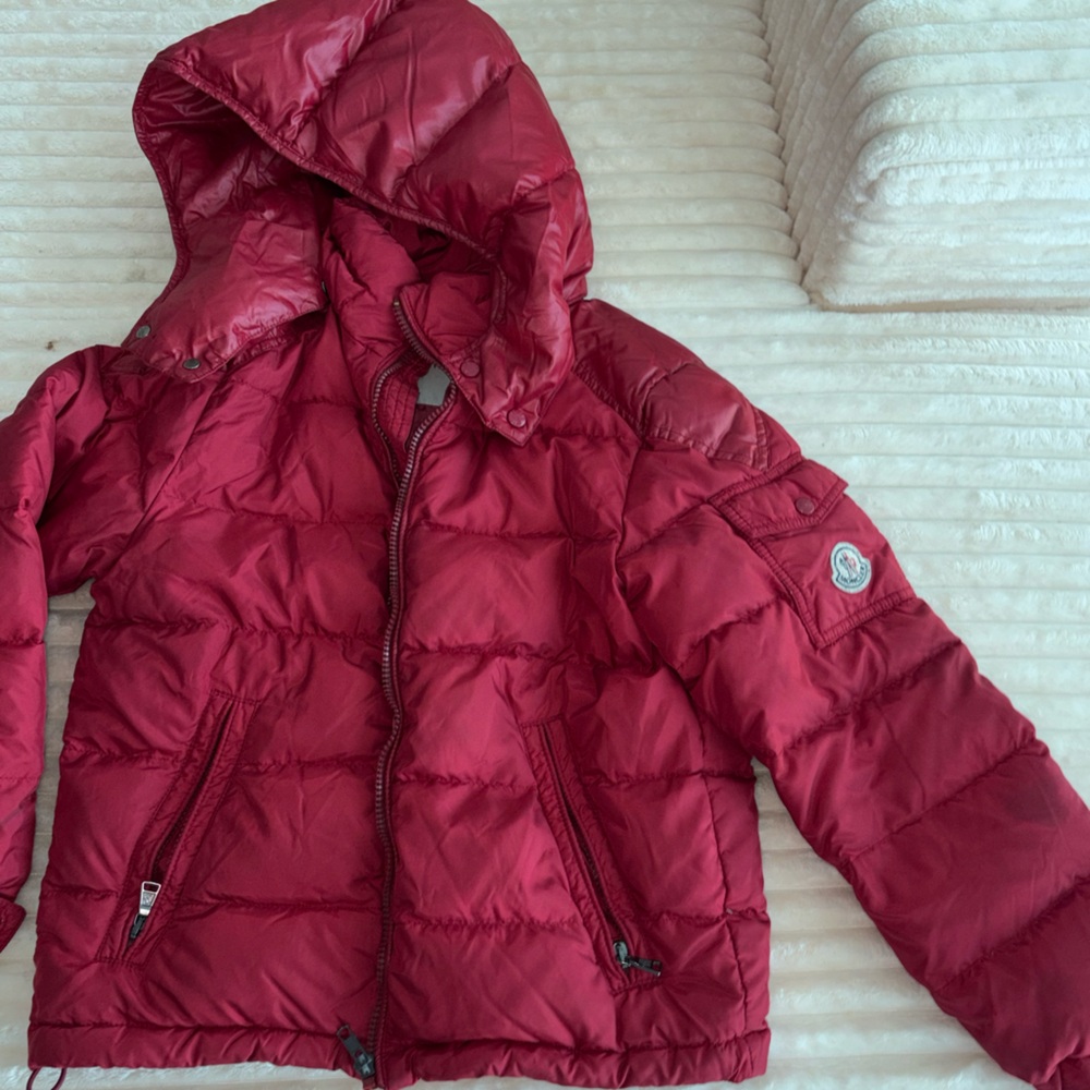 Moncler Kids Cherry Red Puffer Jacket